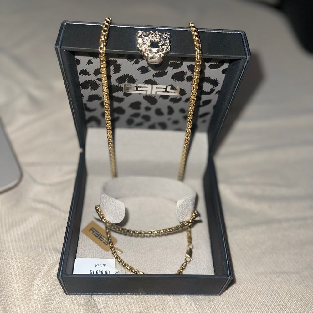 effy chain and bracelt together